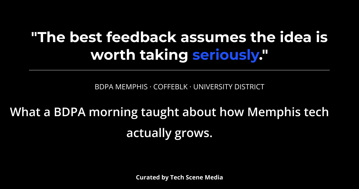 At CoffeeBlk, BDPA Memphis Traded the Agenda for the Conversation